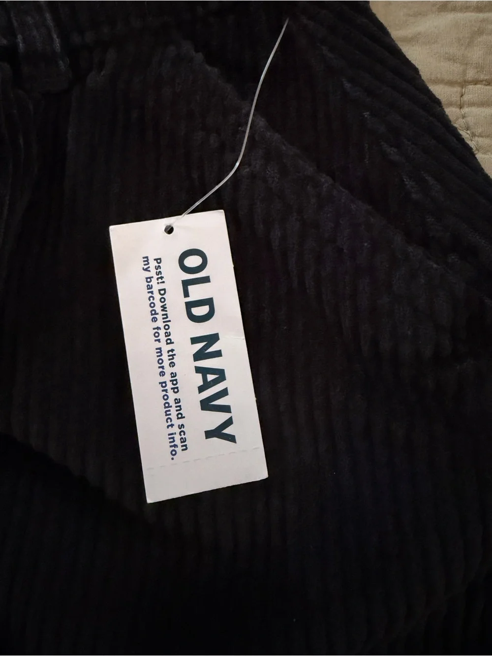 Kids Old Navy Black Corduroy Button-Front Mini Skirt